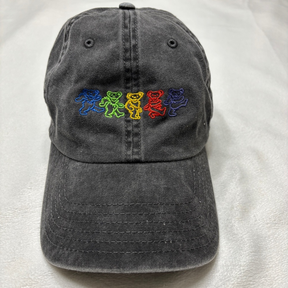 Grateful Dead Black/Gray Dancing/Marching Bears E… - image 1